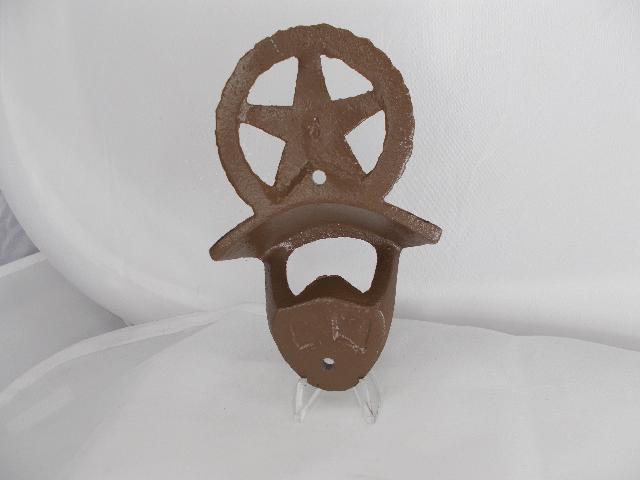 HL016 Brown Western Star Iron Bottle Opener