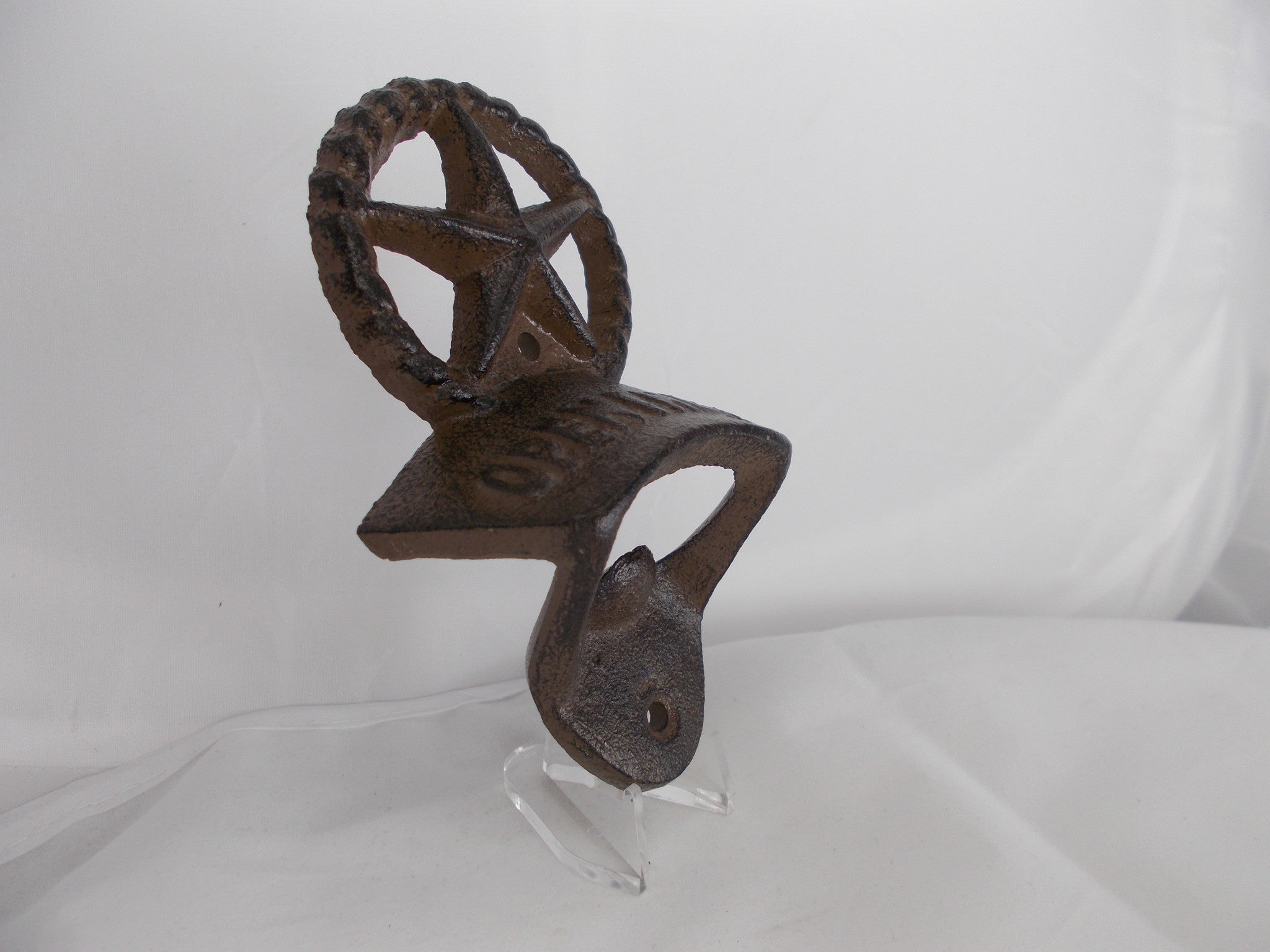 HL016 Brown Western Star Iron Bottle Opener