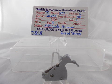J828 Smith & Wesson Used J Frame Model 651 S.S. .22M.R.F. .357" wide Hammer