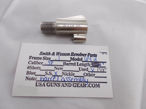 J38 Smith & Wesson Used J Frame Model 642 .38 Special 1.75" S.S. Barrel Assembly