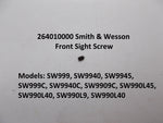 264010000 S&W Front Sight Screw Semi-Auto Pistol Multi Models Part