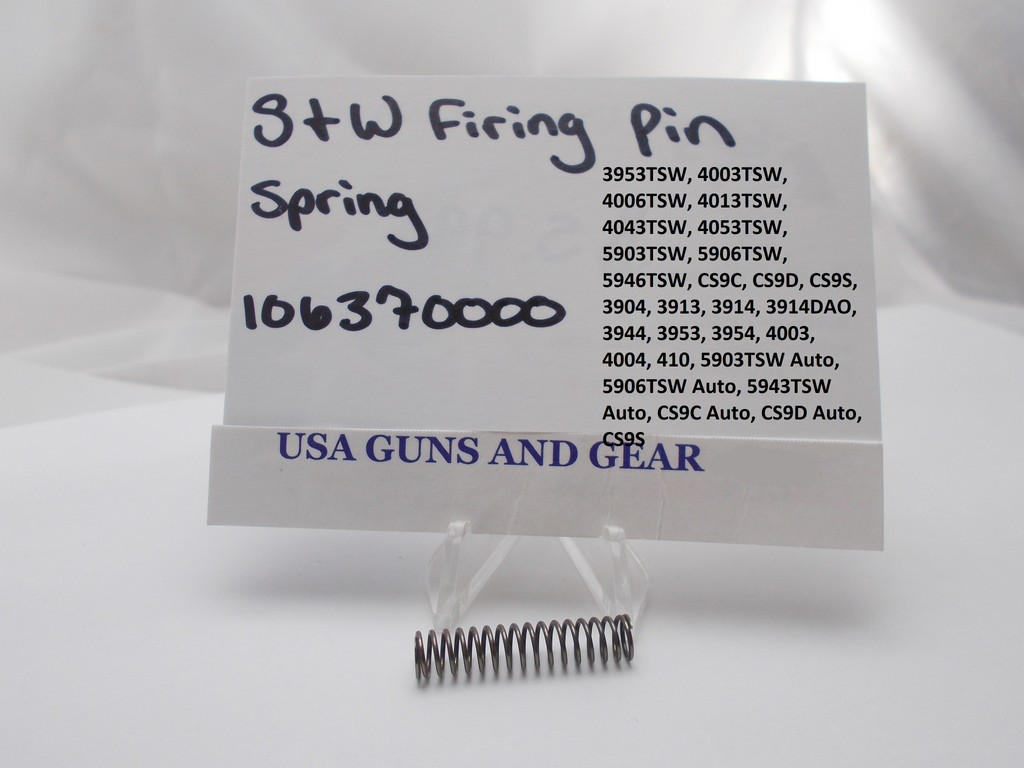 S&W Firing Pin Spring 106370000 - Model 410 3904 3913 3914 3944 3953 CS9