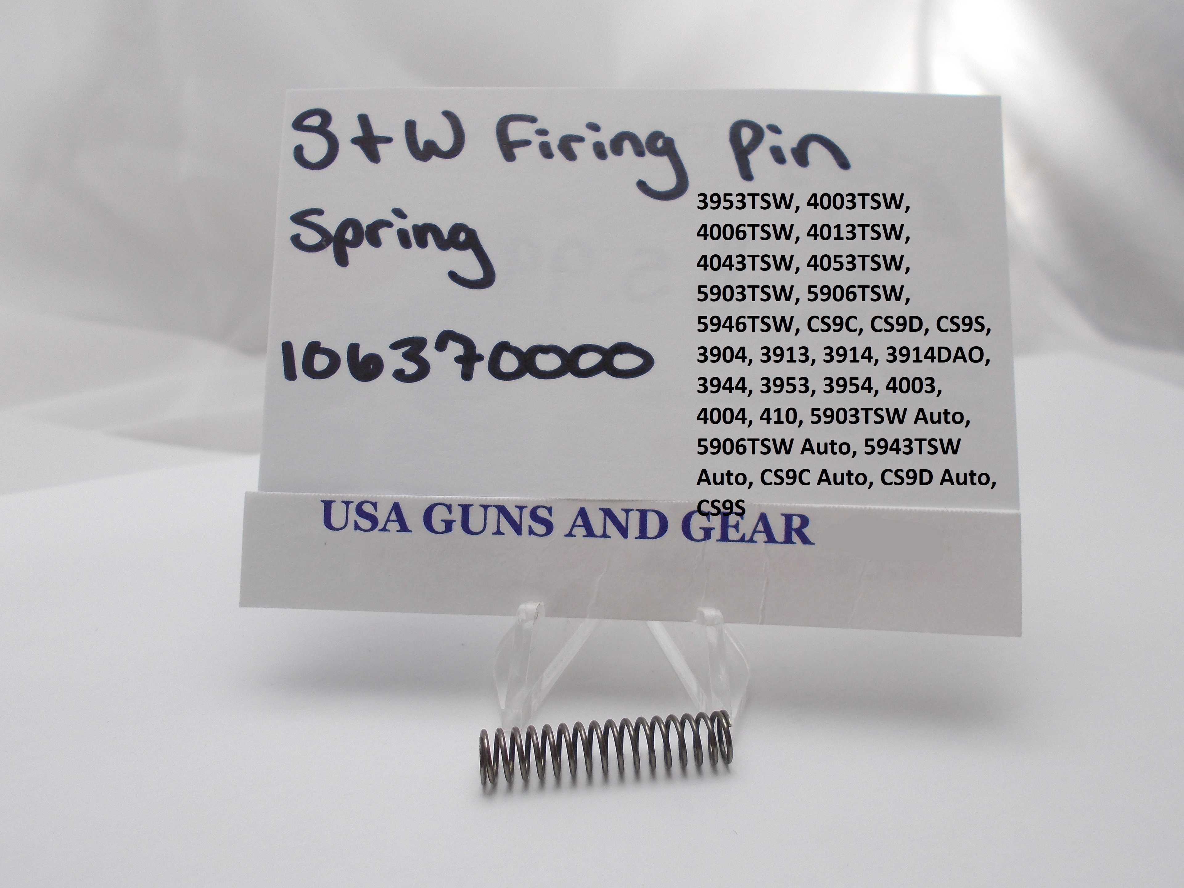 S&W Firing Pin Spring 106370000 - Model 410 3904 3913 3914 3944 3953 CS9
