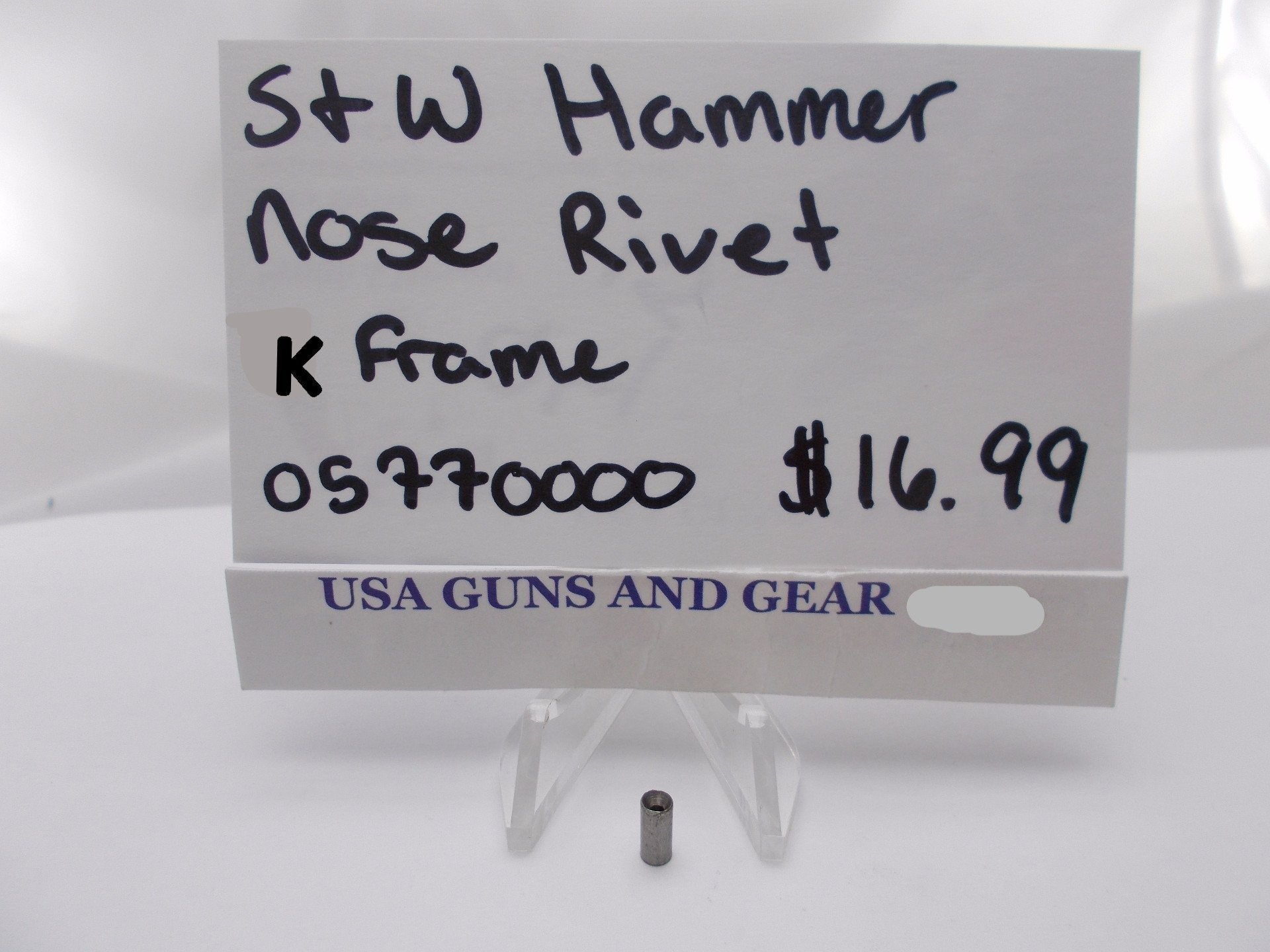 USA Guns And Gear - USA Guns And Gear Hammer Nose Rivet - Gun Parts Smith & Wesson - Smith & Wesson