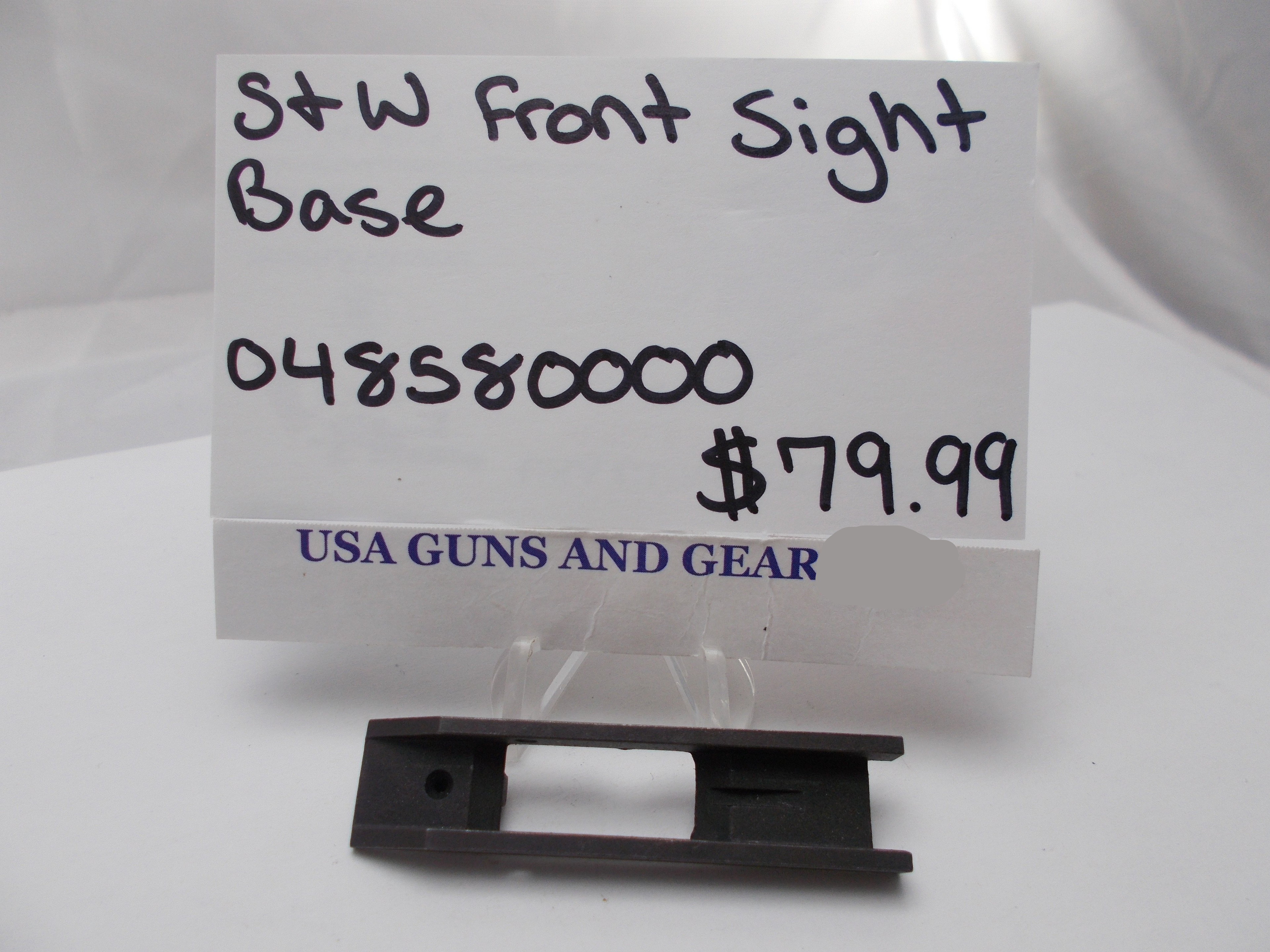Smith & Wesson L/N Frame Front Sight Base - Models 586/686/29-3 - Factory New Part 048580000