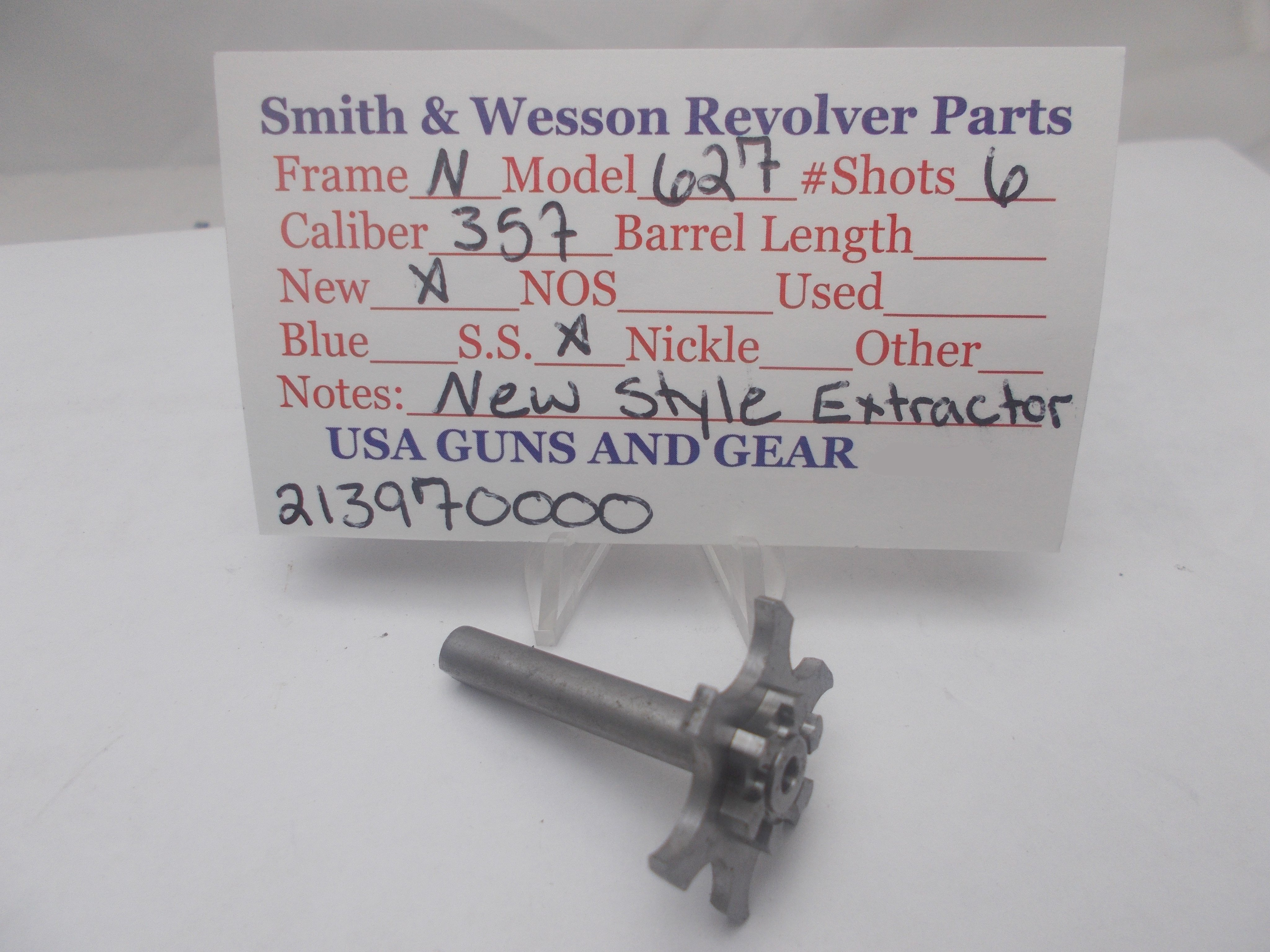 S&W N Frame Model 627 Extractor Stainless Steel .357 Magnum 213970000