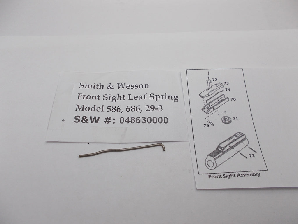 USA Guns And Gear - USA Guns And Gear Front Sight Leaf Spring - Gun Parts Smith & Wesson - Smith & Wesson