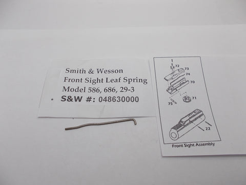 USA Guns And Gear - USA Guns And Gear Front Sight Leaf Spring - Gun Parts Smith & Wesson - Smith & Wesson