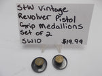 SW10 Smith and Wesson Vintage Revolver Pistol Grip Medallions