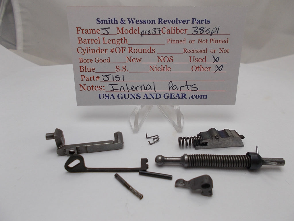 J151 Smith and Wesson J Frame Model Pre 37 Internal Parts Blue Used 38Spl