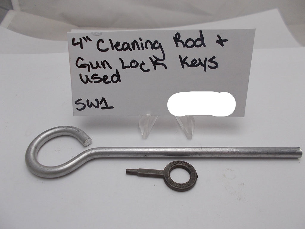 SW1 Smith & Wesson 4" Cleaning Rod & Gun Lock Key Used