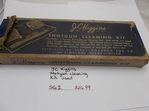 SG1A JC Higgins Shotgun Gun Cleaning Kit Used Nice