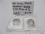 GI1 US Army Sharp Shooter Army Qualification Badge 2 for 1 -                                USA Guns And Gear-Your Favorite Gun Parts Store