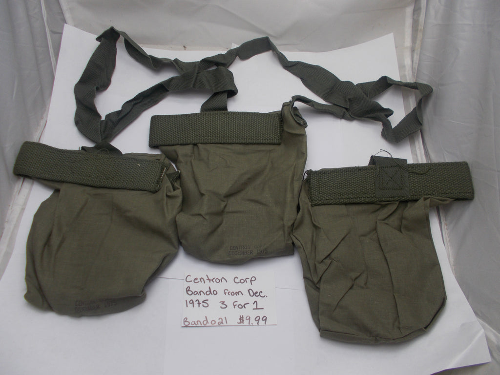 Bando21 M60 Bandoleer Pouch Centron Corp December 1975 OD Green
