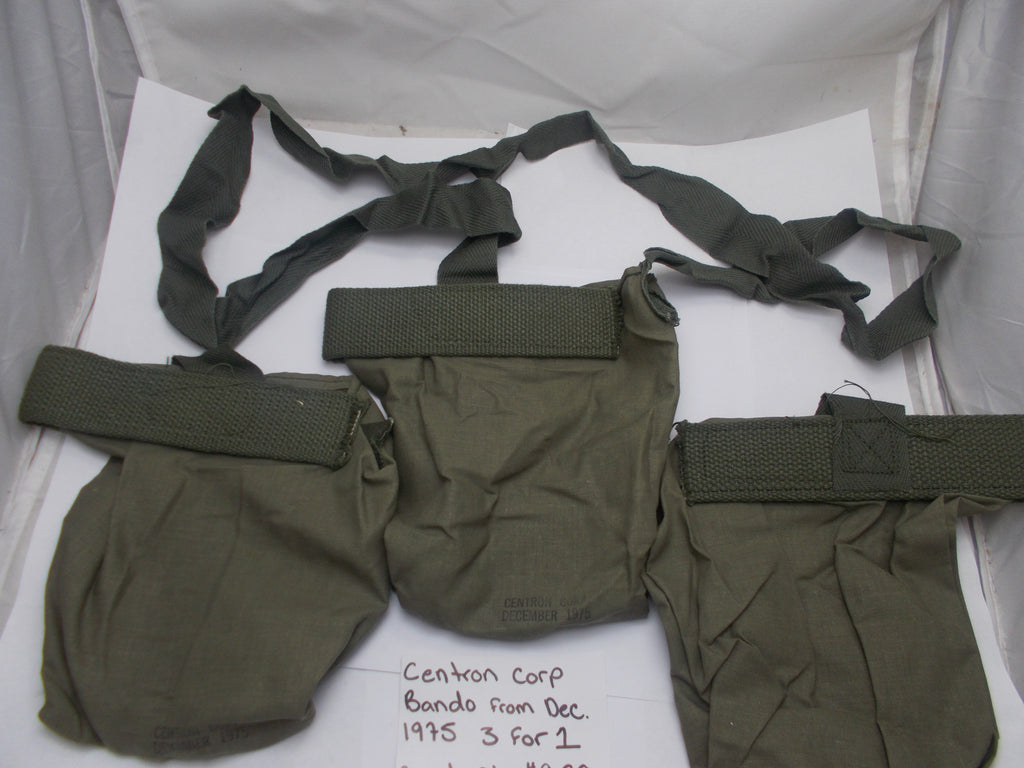 Bando21 M60 Bandoleer Pouch Centron Corp December 1975 OD Green