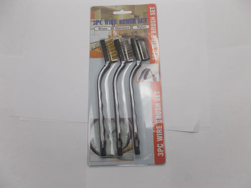 Smith & Wesson GB13 Three Piece 7" Brush Set for Gun Cleaning has Nylon Stainless Steel & Brass Part 000000000