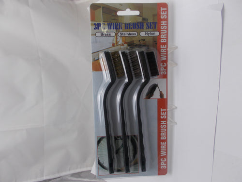 Smith & Wesson GB13 Three Piece 7" Brush Set for Gun Cleaning has Nylon Stainless Steel & Brass Part 000000000