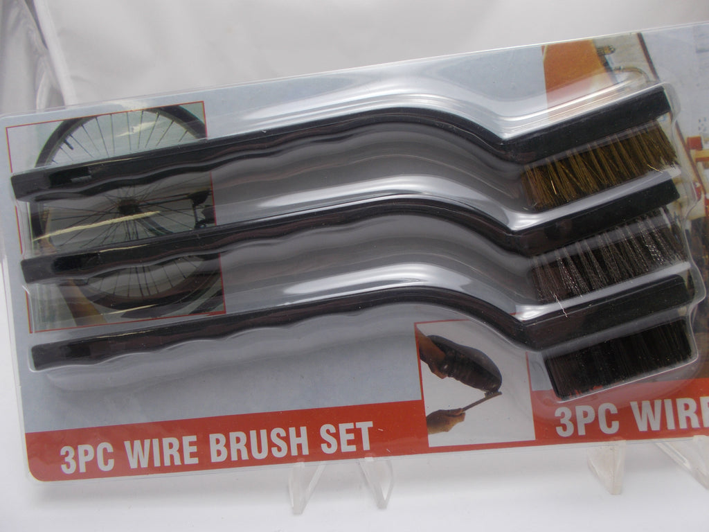 GB13 Three Piece 7" Brush Set for Gun Cleaning Contains Nylon, Stainless Steel & Brass