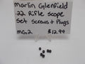 MG2 Marlin Glenfield .22 Rifle Scope Set Screws & Plugs