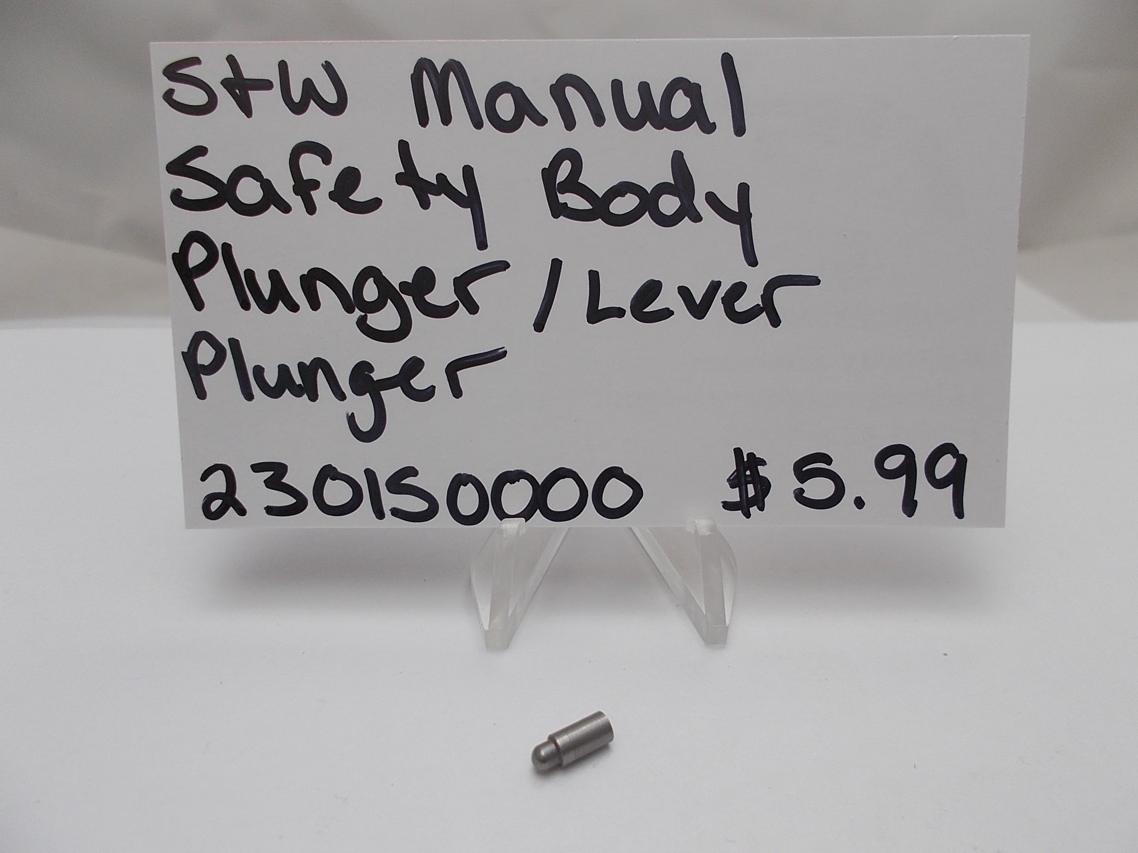 230150000 Smith and Wesson Manual Safety Body Plunger / Lever Plunger