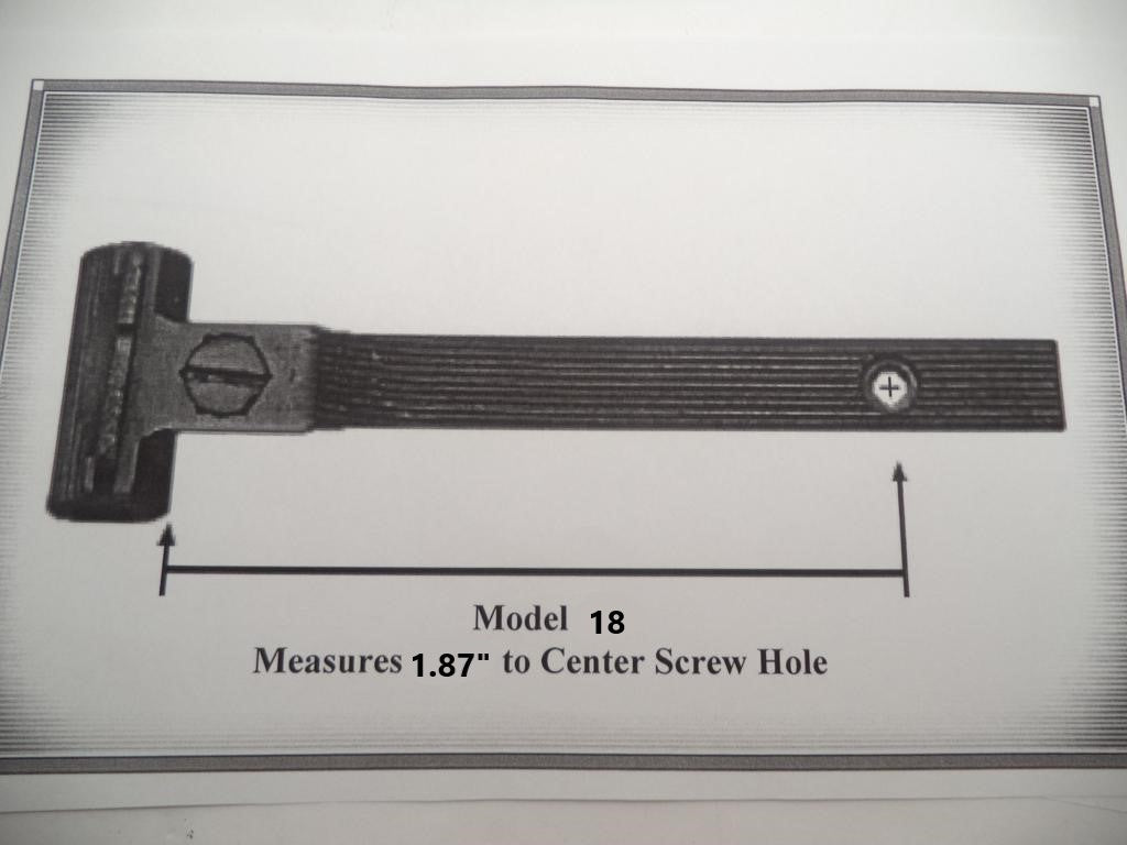 Smith & Wesson K Frame Rear Adjustable Sight & Screws - Model 18 to 18-2 ONLY - 1.87" Old Style 18163