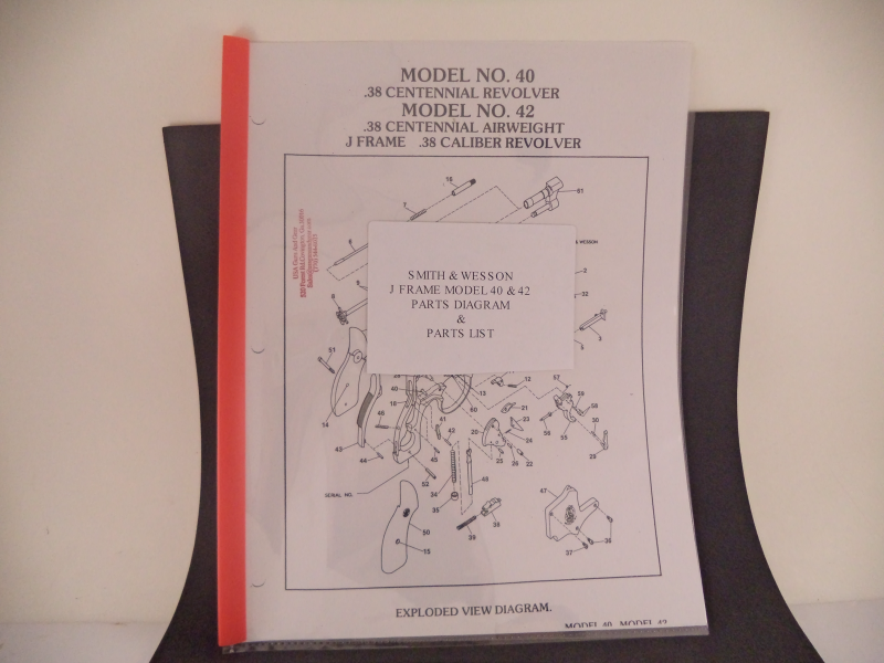 DJ38 Smith & Wesson Model 38 J Frame .38 Bodyguard Airweigt Revolver Parts Diagram COPY