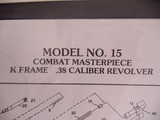 DK15 Smith & Wesson K Frame Model 15 Combat Masterpiece .38 Caliber Revolver Parts Diagram COPY