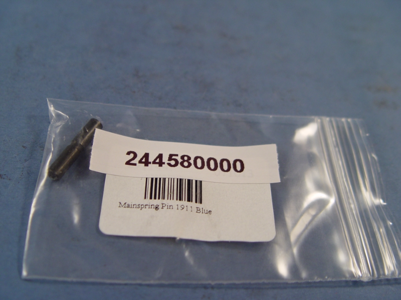 244580000 Smith and Wesson New Government Model 1911 Blue Mainspring Pin