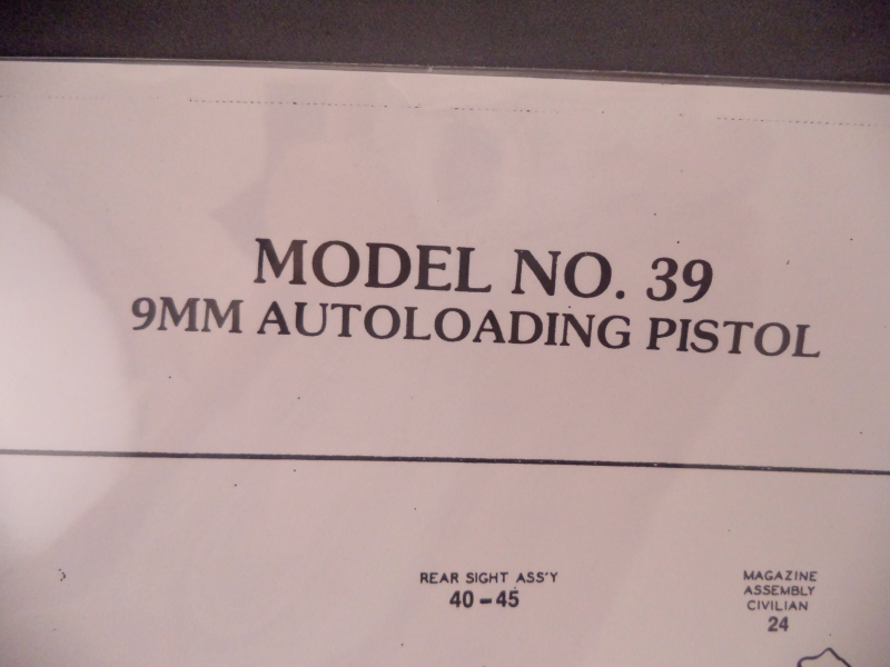 DM39 Smith & Wesson Model 39 9MM Autoloading Pistol Parts Diagram COPY
