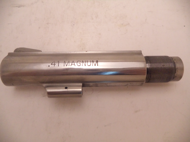 N249 Smith & Wesson Used N Frame Model 58 .41 Magnum 4 1/8" Nickle Barrel