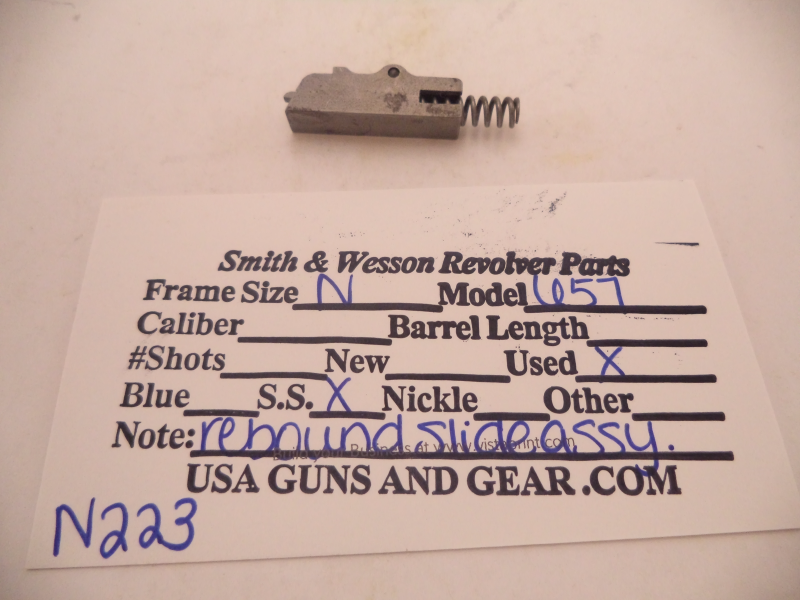 N223 Smith & Wesson Used N Frame Model 657 Rebound Slide Assembly