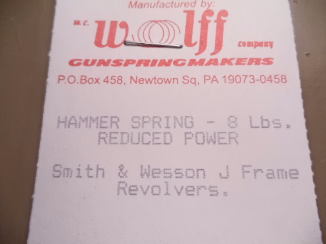 USA Guns And Gear - USA Guns And Gear New J Frame - Gun Parts Wolf - Smith & Wesson