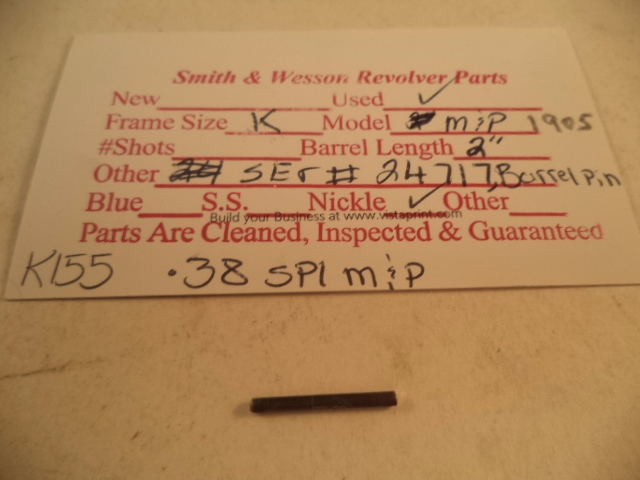 K155 Smith & Wesson Used K Frame Model 1905 M&P 2" .38 Special  Barrel Pin