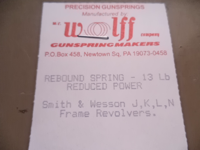 USA Guns And Gear - USA Guns And Gear New J Frame - Gun Parts Wolf - Smith & Wesson