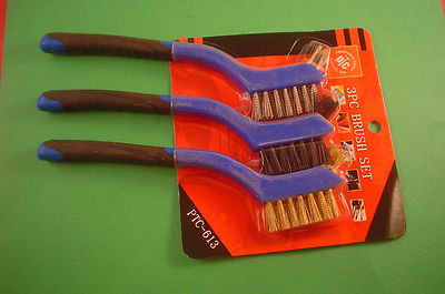 GB0014 Mini Brush Set Double Ended Brass, Stainless Steel & Nylon Gun Cleaning