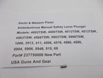 237750000 Smith & Wesson Ambidextrous Manual Safety Lever Plunger New